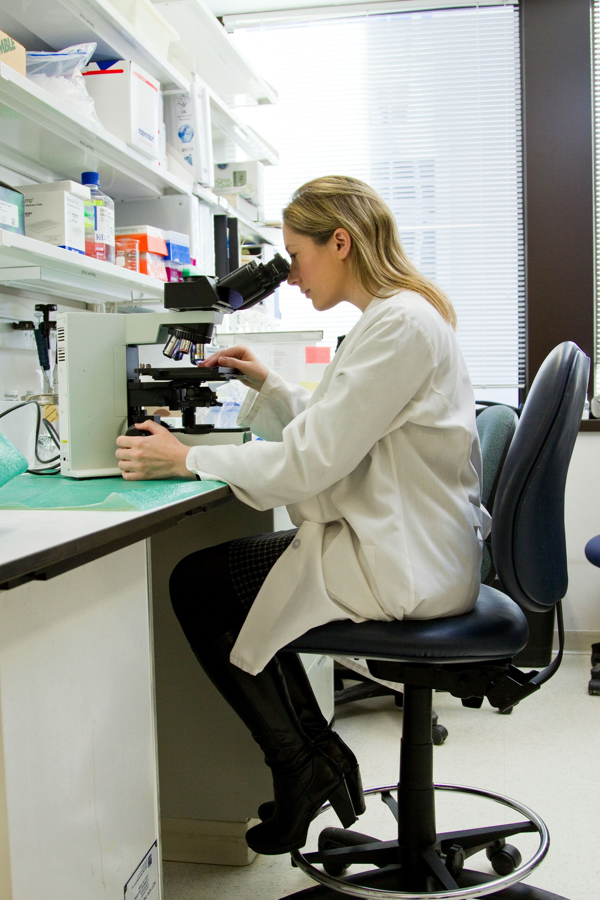 person in laboratory